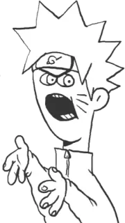 🖐 Naruto anime, manga, naruto, cartoon telegram sticker
