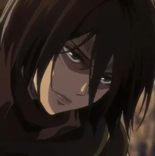 ❤️ Mikasa Ackerman Attack on Titan อนิเมะ, มิคาสะ, ผ่าพิภพไททัน, ตัวละคร, อนิเมชั่น whatsapp sticker