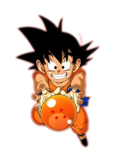 😬 Goku Dragon Ball anime, dragon ball, goku, super saiyan, dragon ball z, kid goku telegram sticker