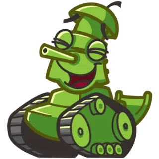 😄 Panzer, Krieg, Militär, Cartoon, Waffe whatsapp sticker