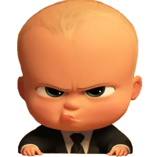 😤 Boss Baby The Boss Baby Boss Bébé, Dessin animé, Bébé, En colère, Costume telegram sticker