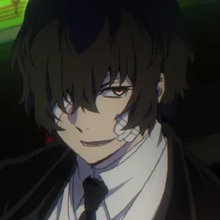 🥀 Osamu Dazai Bungo Stray Dogs anime, dazai, bungo stray dogs, osamu dazai, bandage telegram sticker