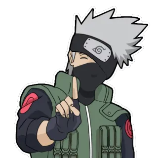 ☝️ Kakashi Naruto anime, kakashi, ninja, character, manga whatsapp sticker
