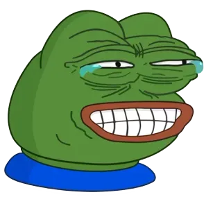 😁 Pepe the Frog Meme, Kikker, Internetmeme, Pepe, Cartoon telegram sticker