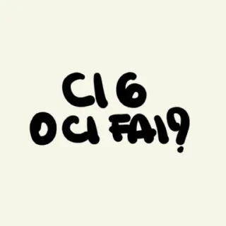 6️⃣ C16
OCI FAI? telegram sticker