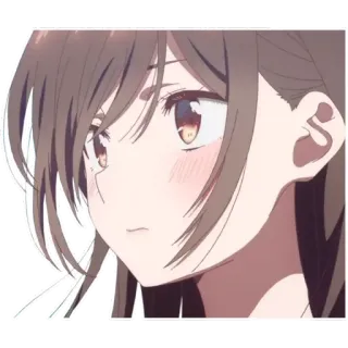 👼 anime, chica, dibujos animados, retrato, ilustración, lindo telegram sticker