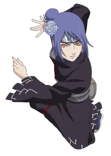 😤 Konan Naruto Anime, Konan, Naruto, Ninja telegram sticker