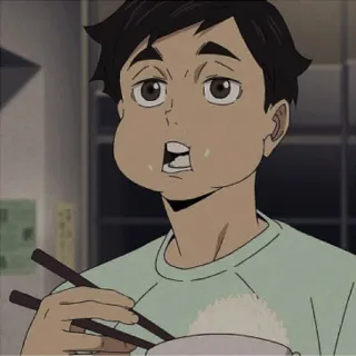 🍯 Anime, Jedzenie, Postać, Pałeczki, Ryż telegram sticker