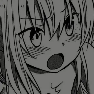 🖊 Anime, Mangá, Desenho animado, Menina, Rosto telegram sticker