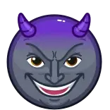 😈 diabo, mal, chifres, desenho animado, emoji, demônio telegram sticker