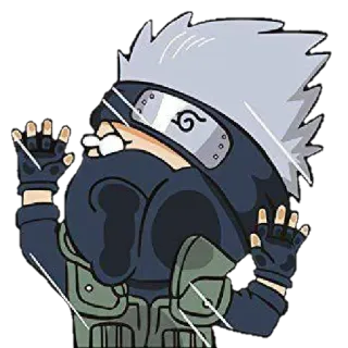 😘 Kakashi Naruto Anime, Ninja, Kakashi, Manga, Kreskówka telegram sticker