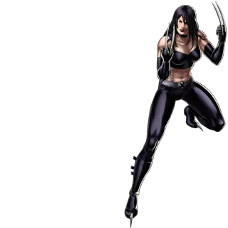 👊 X-23 X-23, marvel, comic book, superhero, claws, mutant telegram sticker