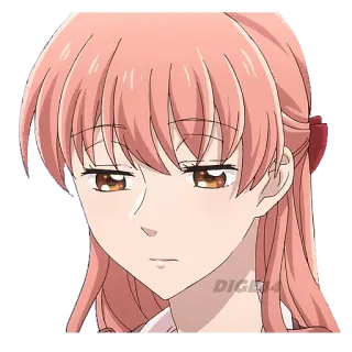 😞 Anime, Cartone animato, Ragazza, Personaggio, Illustrazione telegram sticker