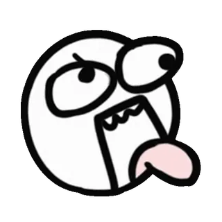 ⭐ Meme, lustig, Rage Face, Derp, Comic, Cartoon whatsapp sticker