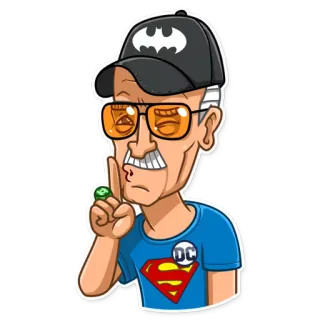 Stan Lee telegram stickers