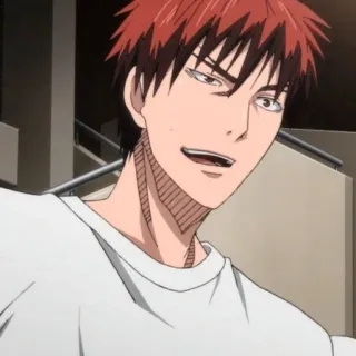 🥢 Seijuro Akashi Kuroko's Basketball Anime, Pallacanestro, Serio, Capelli rossi, Sicuro di sé telegram sticker