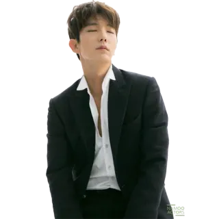 😌 man, suit, korean, actor, celebrity telegram sticker