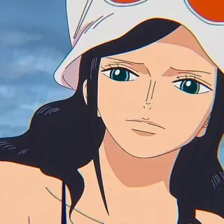 📚 Nico Robin One Piece Nico Robin, One Piece, anime, cartoon, character whatsapp sticker