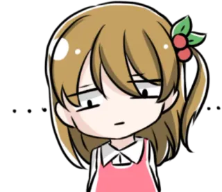 💬 Desenho animado, Triste, Menina, Anime, Mangá telegram sticker