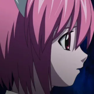 🧂 anime, ragazza, capelli rosa telegram sticker