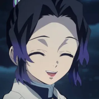 🦋 Shinobu Kocho Demon Slayer Anime, Demon Slayer, Shinobu Kocho, Personnage, Sourire telegram sticker