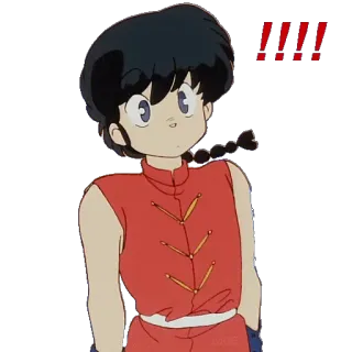 ‼ Ranma Saotome Ranma ½ Anime, Artes Marciales, Peleas, Rojo, Shonen whatsapp sticker