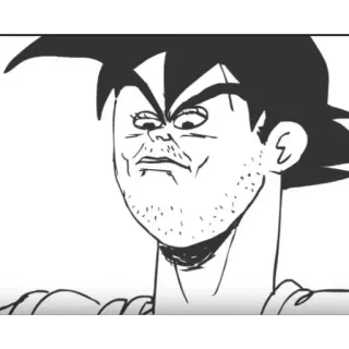 🤔 Goku Dragon Ball Goku, Dragon Ball, anime, mangá, engraçado whatsapp sticker
