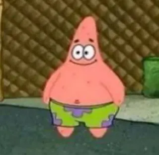 ⭐️ Patrick Star Spongebob Squarepants 패트릭, 스폰지밥, 만화, 캐릭터, 니켈로디언, 웃긴 telegram sticker