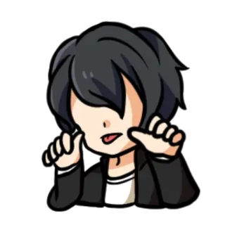 😛 Anime, Cartoon, Personnage, Illustration, Émotions telegram sticker