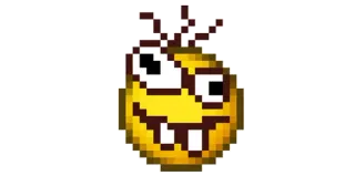 🤪 Pixel art, Emoji, Grappig, Cartoon telegram sticker