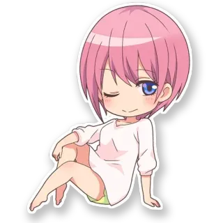 😉 anime, manga, cute, kawaii, chibi telegram sticker