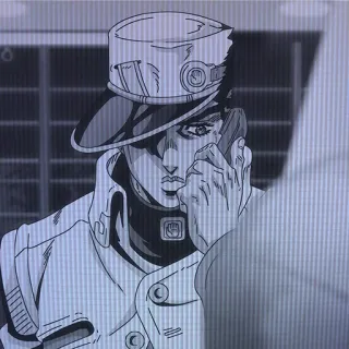 😐 Jotaro Kujo JoJo's Bizarre Adventure Anime, Manga, Jojo, Jotaro, Jotaro Kujo telegram sticker