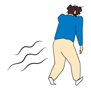 😥 fart, smell, offensive, joke, cartoon telegram sticker