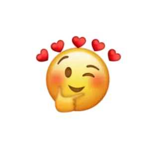 😍 emoji, hearts, love, winking, cute telegram sticker