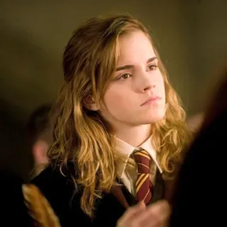 😎 Hermione Granger Harry Potter Hermione Granger, Harry Potter, strega, mago, magia, Emma Watson, divisa scolastica telegram sticker