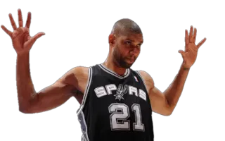 🙌 Tim Duncan 농구, 운동선수, 스퍼스, NBA, 스포츠 telegram sticker