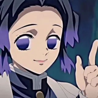 💜 Shinobu Kocho Demon Slayer Anime, Demon Slayer, Shinobu Kocho, Dessin animé, Sticker whatsapp sticker