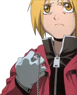 😏 Edward Elric Fullmetal Alchemist Anime, Fullmetal Alchemist, Edward Elric, Kartun, Manga, Karakter, Emas telegram sticker