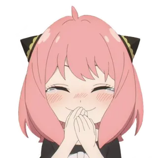 😂 Anya Forger Spy x Family anime, Anya, Forger, Spy x Family, imut, anak, kartun whatsapp sticker