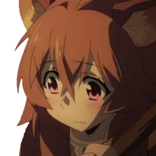 😢 Raphtalia The Rising of the Shield Hero anime, Raphtalia, The Rising of the Shield Hero, tanuki, carino, triste telegram sticker