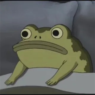 😴 rana, dibujos animados, animal, anfibio, verde, lindo telegram sticker