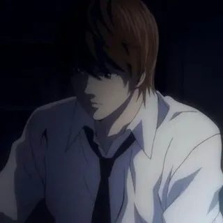 ⚖ Light Yagami Death Note Anime, Death Note, Light, Yagami, Kira telegram sticker