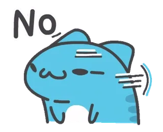 🙂‍↔️ Bongo Cat No telegram sticker