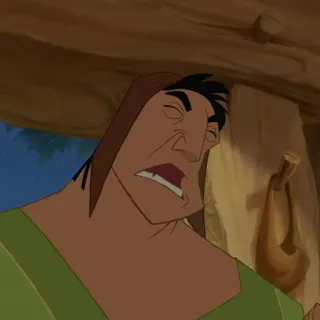 🍂 Kronk The Emperor's New Groove Kronk, El Emperador y sus Locuras, Disney, dibujos animados, personaje, animado telegram sticker
