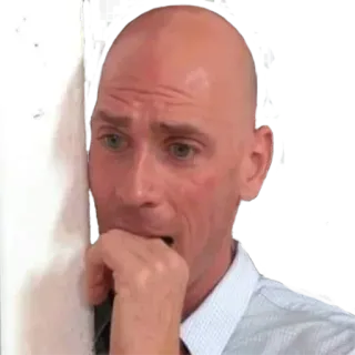 😰 Johnny Sins หัวล้าน, ตกใจ, นักธุรกิจ, นักแสดงหนังผู้ใหญ่ telegram sticker