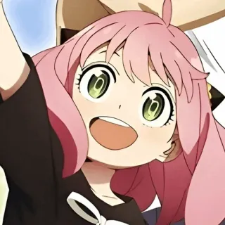 🥜 Anya Forger Spy × Family Anime, Spy x Family, Anya Forger, Süß, Cartoon telegram sticker
