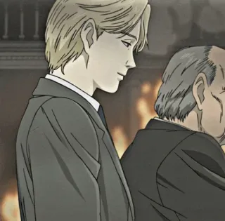 🌑 Johan Liebert Monster Anime, Monster, Johan Liebert, Psychothriller, Thriller whatsapp sticker