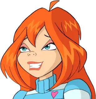 🤓 Bloom Winx Club desenho animado, fada, menina, magia, Winx telegram sticker