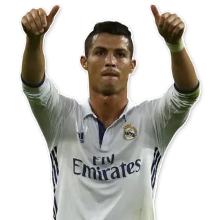 👍 Cristiano Ronaldo football, football, athlète, célébration, sport, real madrid, ronaldo whatsapp sticker
