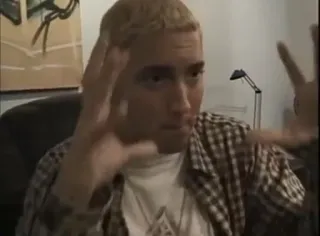 🍃 Eminem rapper, music, celebrity, portrait, person telegram sticker